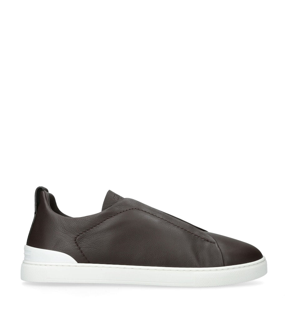 Zegna Shearling Triple Stitch SECONDSKIN Sneakers