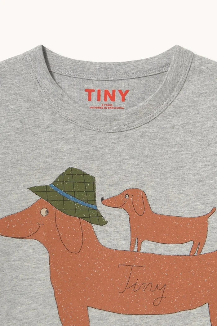 Çocuklar için pamuklu uzun kollu bluz TWO DOGS GRAPHIC SLEEVE TEE