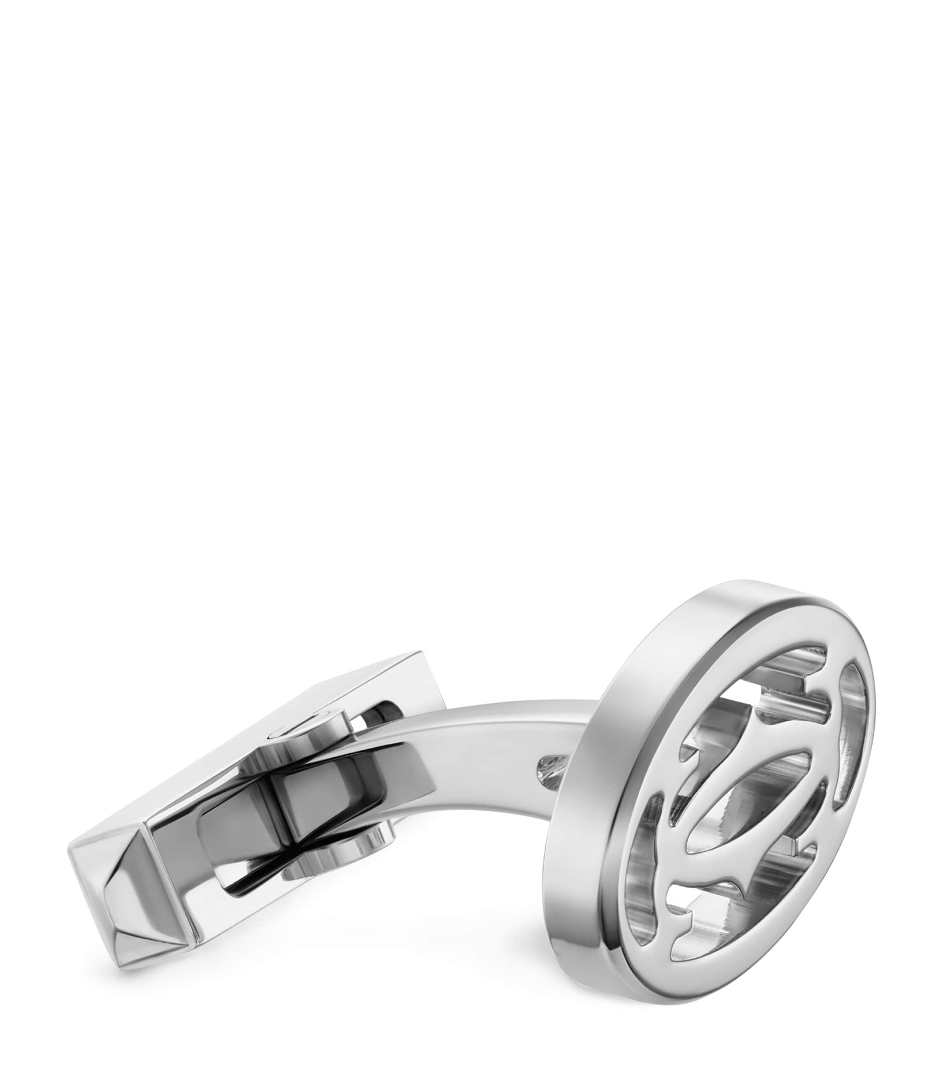 Sterling Silver Double C de Cartier Cufflinks