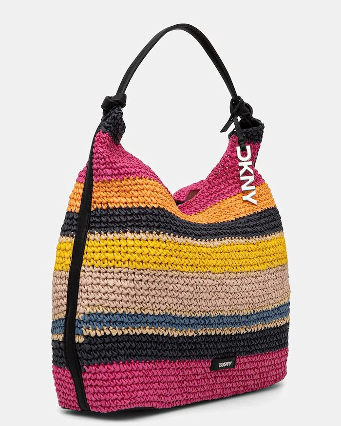 DKNY örgü kumaştan kadın alışveriş çantası PAULA