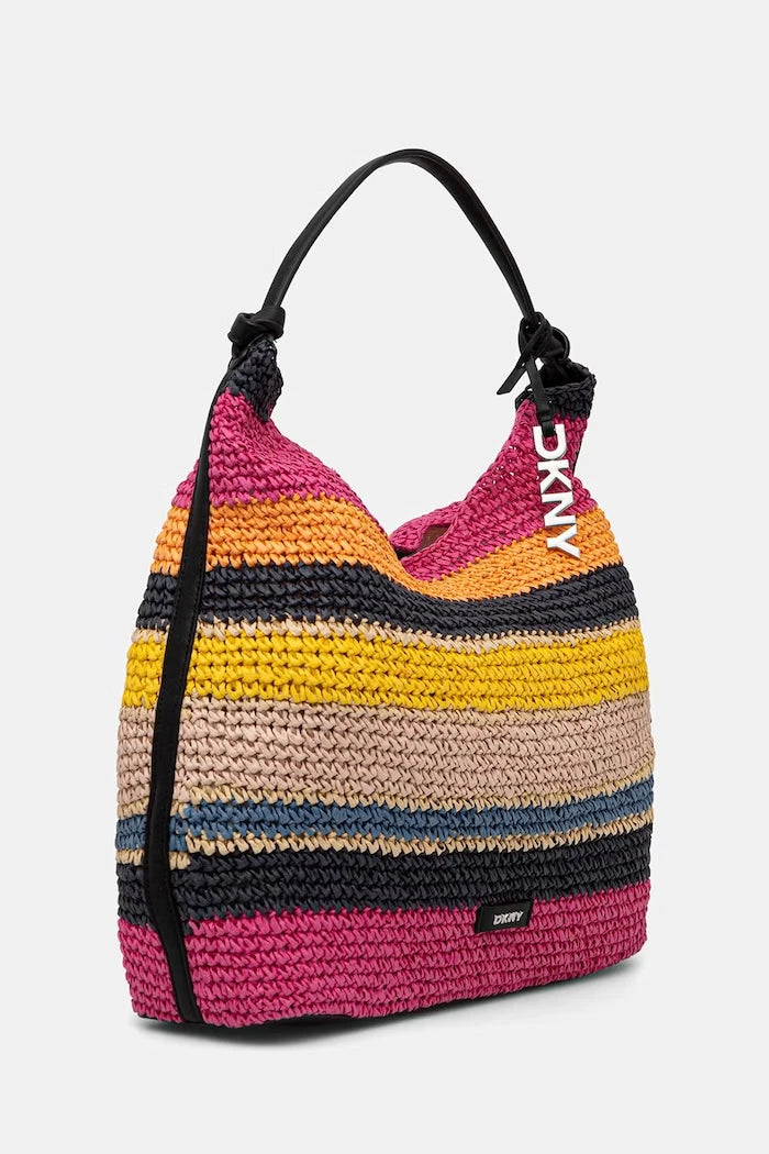 DKNY örgü kumaştan kadın alışveriş çantası PAULA