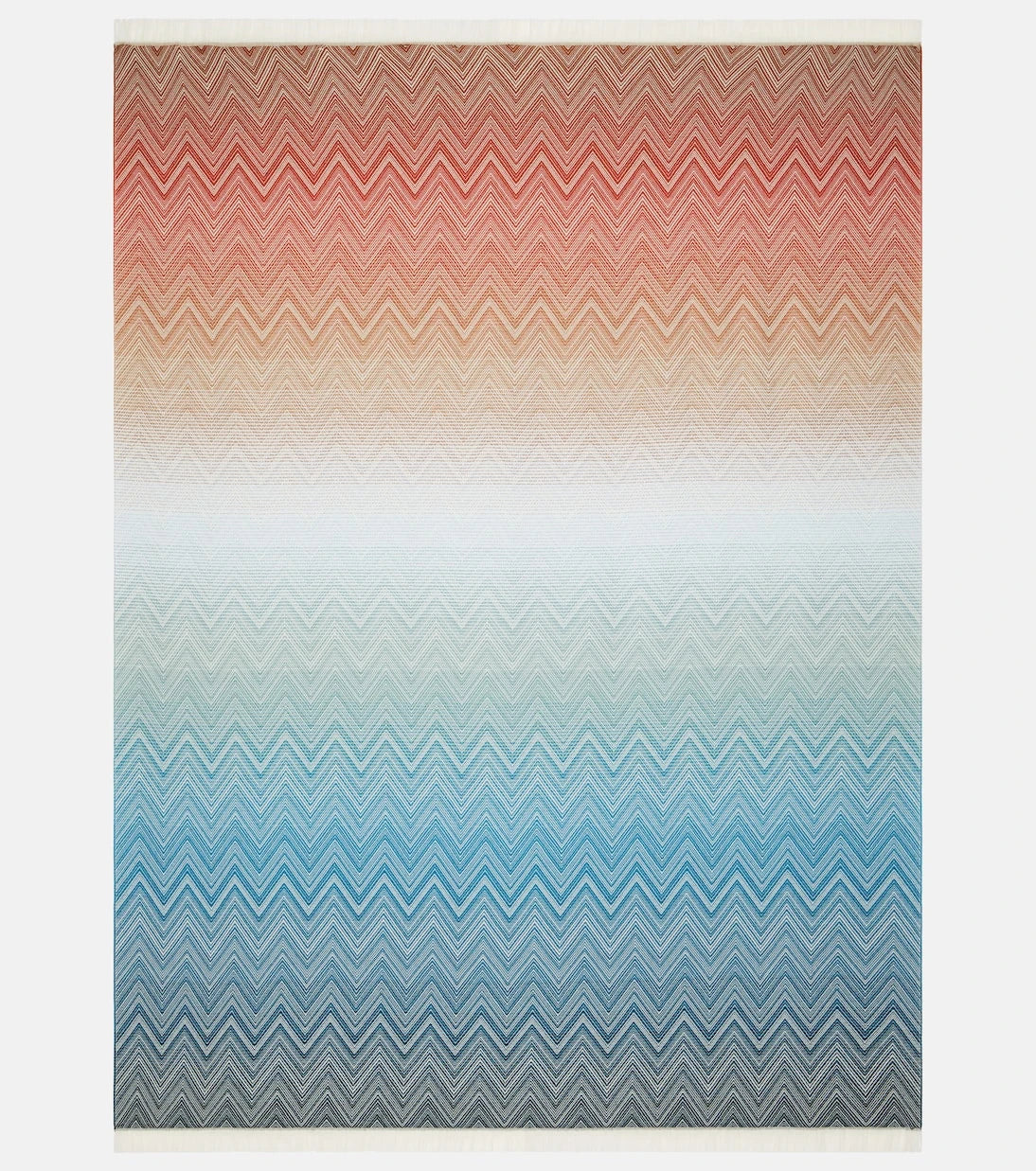Missoni - Ciro Zigzag fringed wool throw