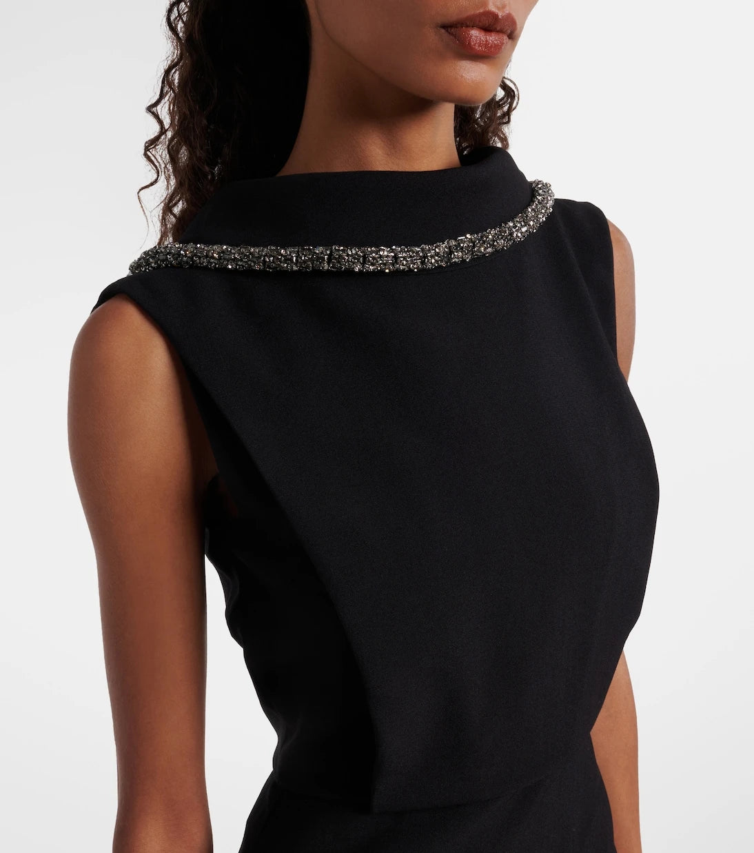 Roland Mouret - Embellished crêpe gown