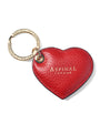 Aspinal Of London Red Leather Heart Keyring