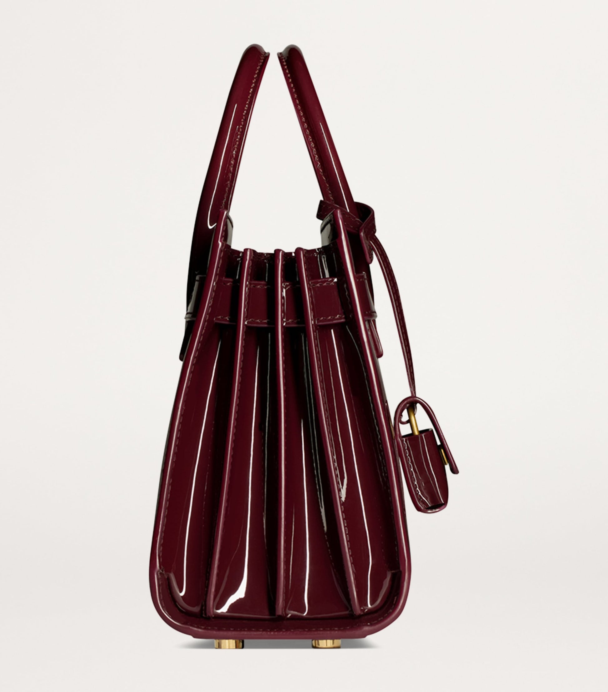 Saint Laurent Red Nano Sac de Jour Tote Bag