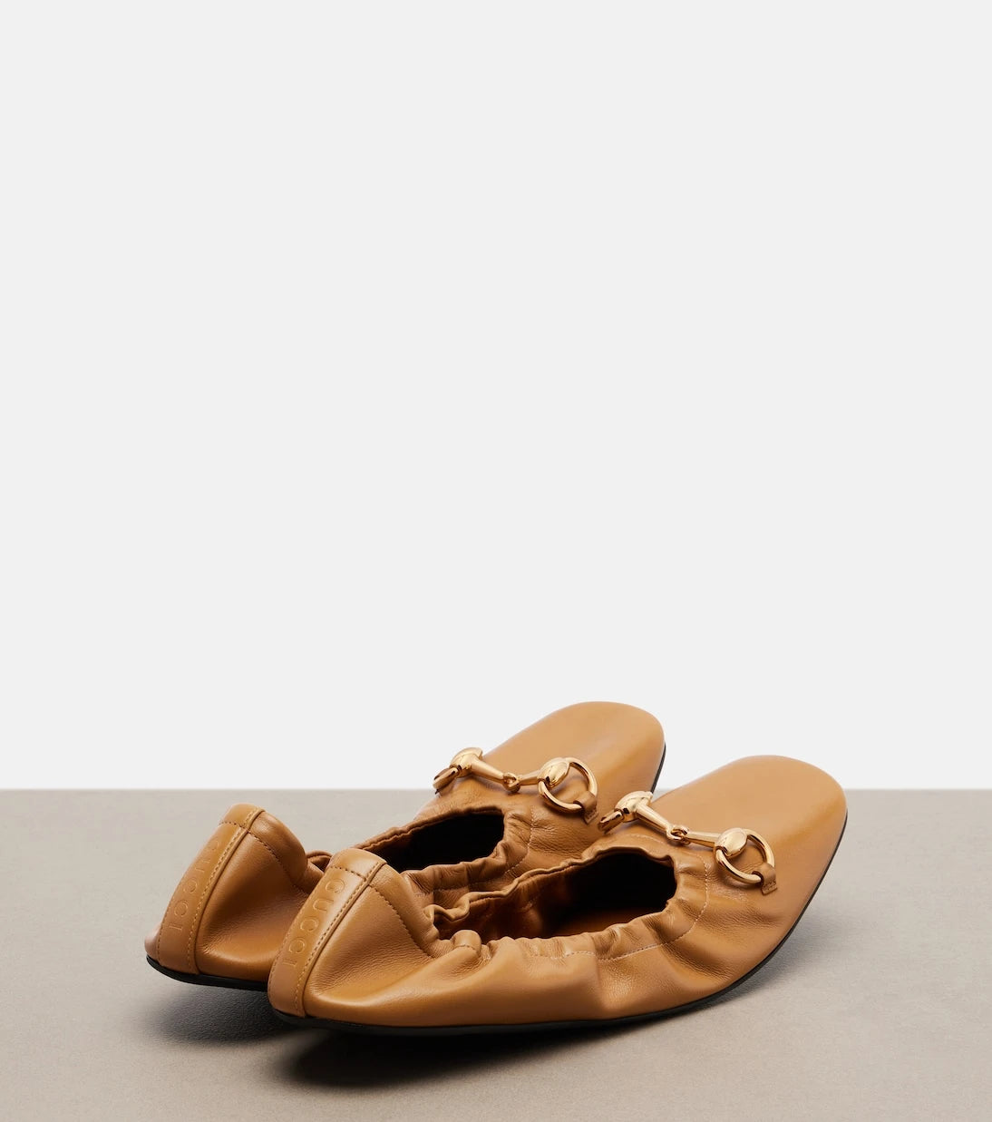Gucci - Prima Horsebit leather ballet flats