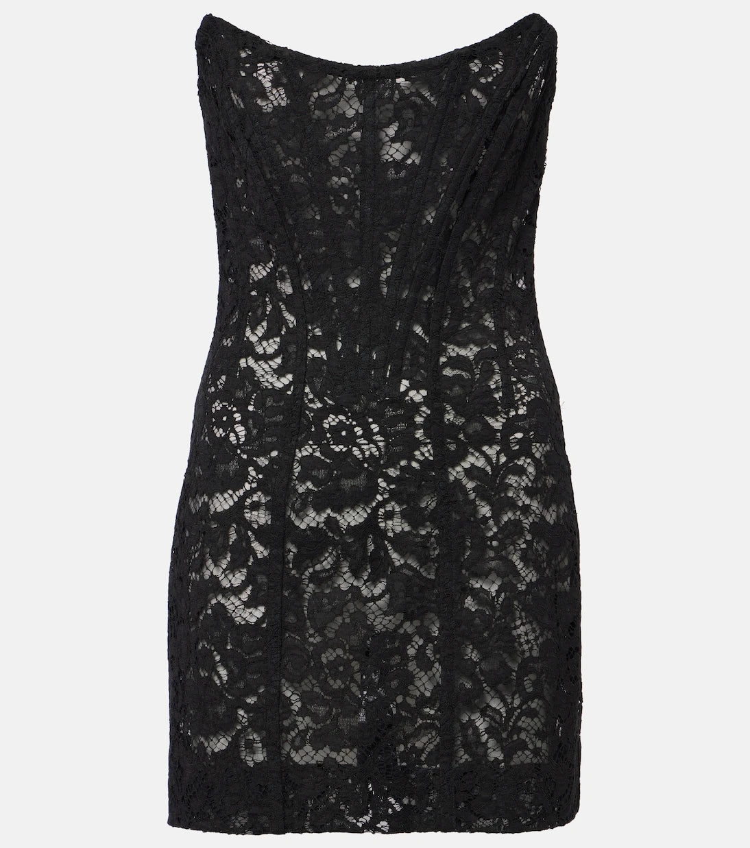 Dolce&Gabbana - Floral cotton-blend lace minidress