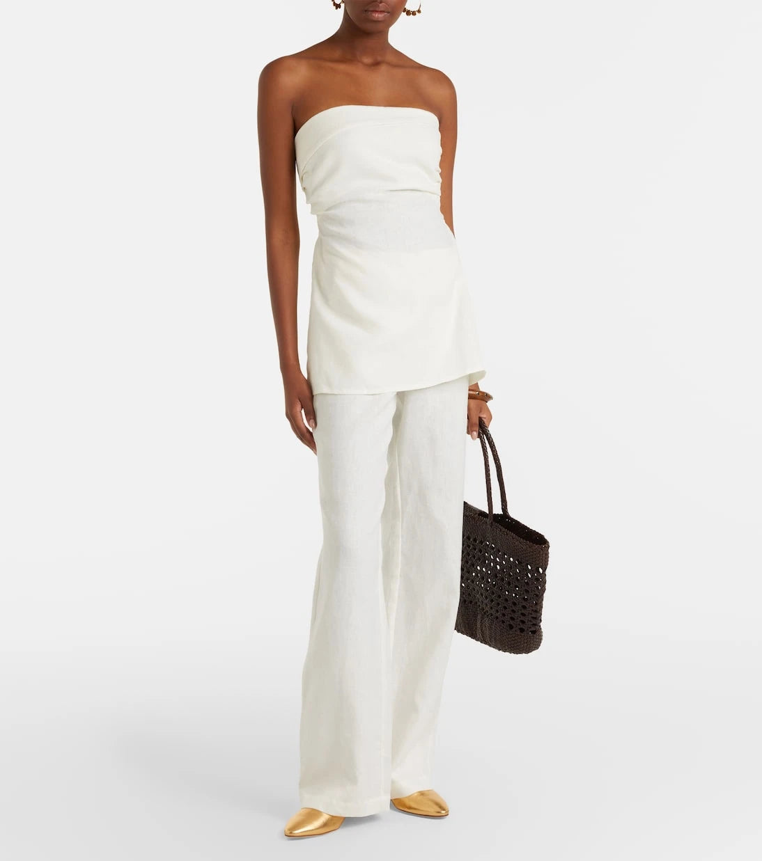 Faithfull - Boe strapless linen top