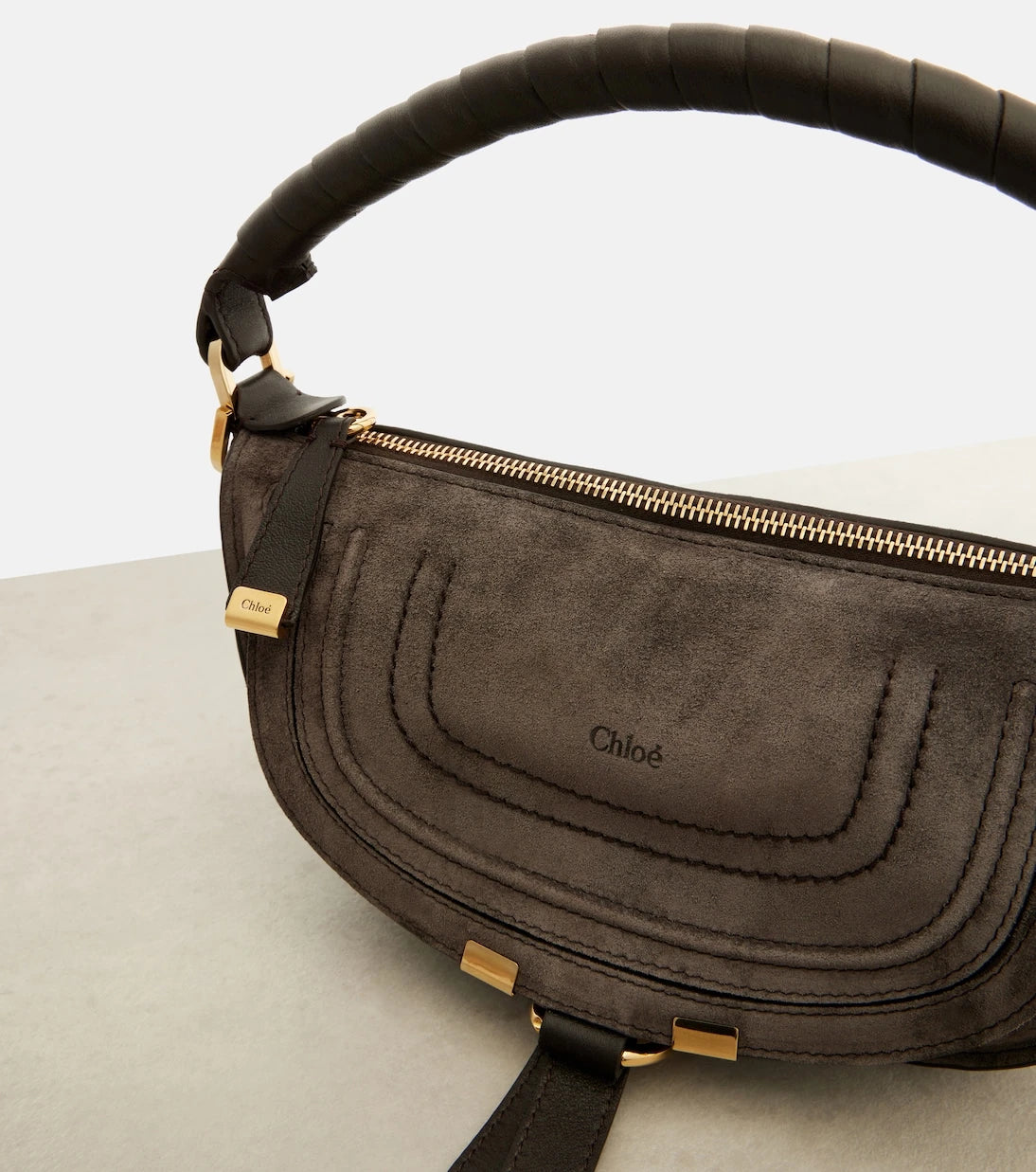 Chloé - Marcie Mini suede shoulder bag