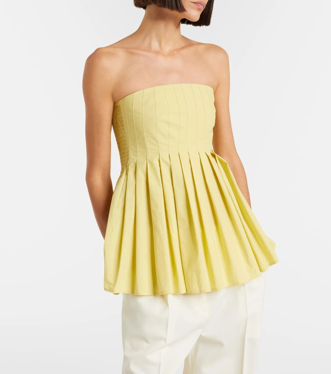 Proenza Schouler - White Label Avine peplum cotton top