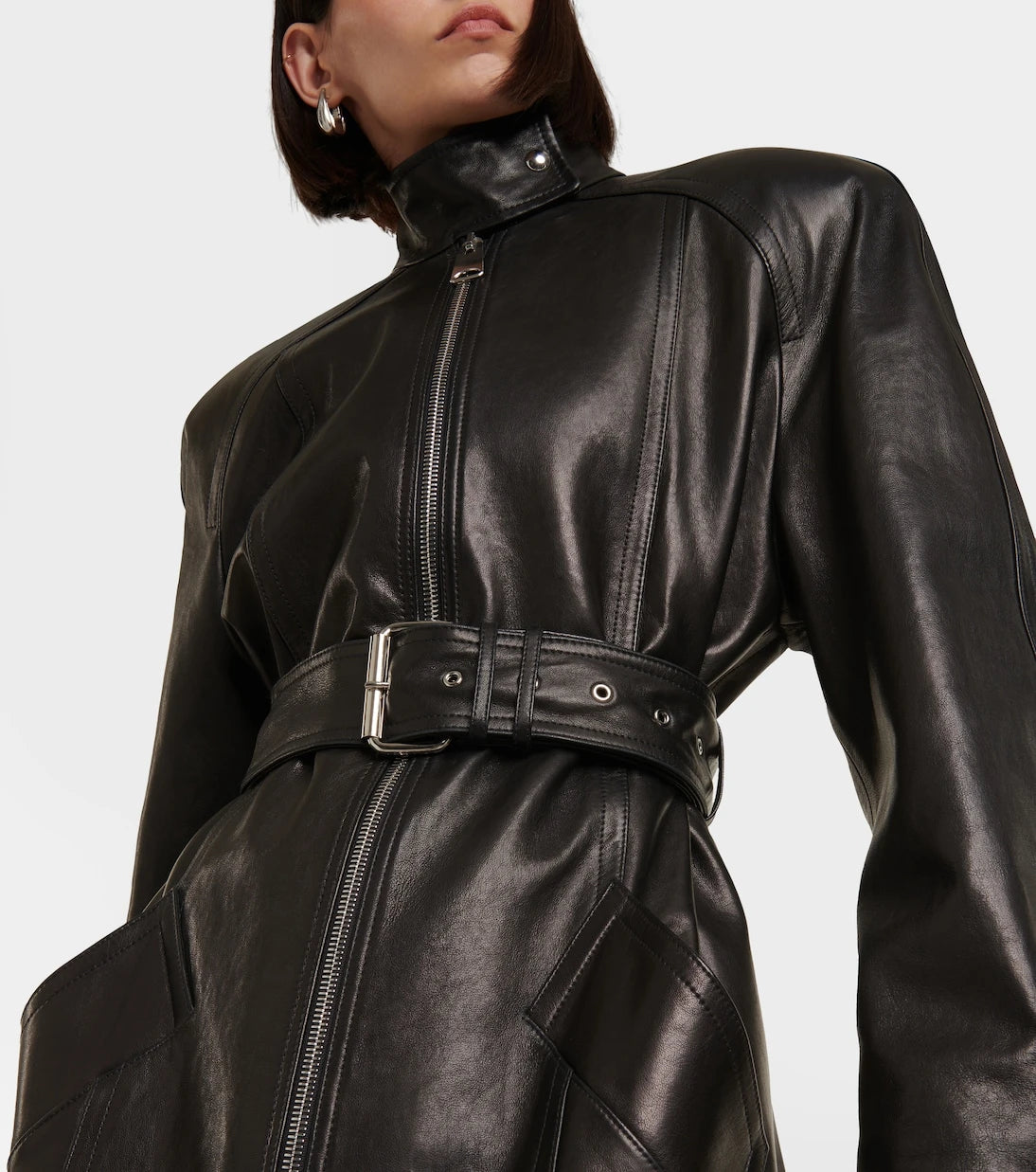 Khaite - Bobbie leather coat
