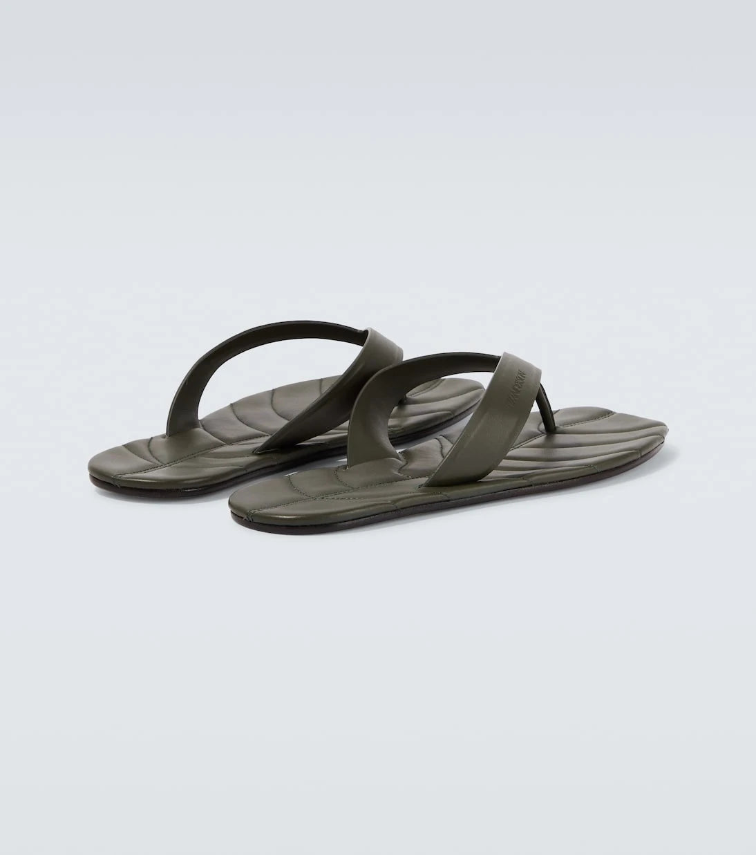 JW Anderson - Leaf leather thong sandals