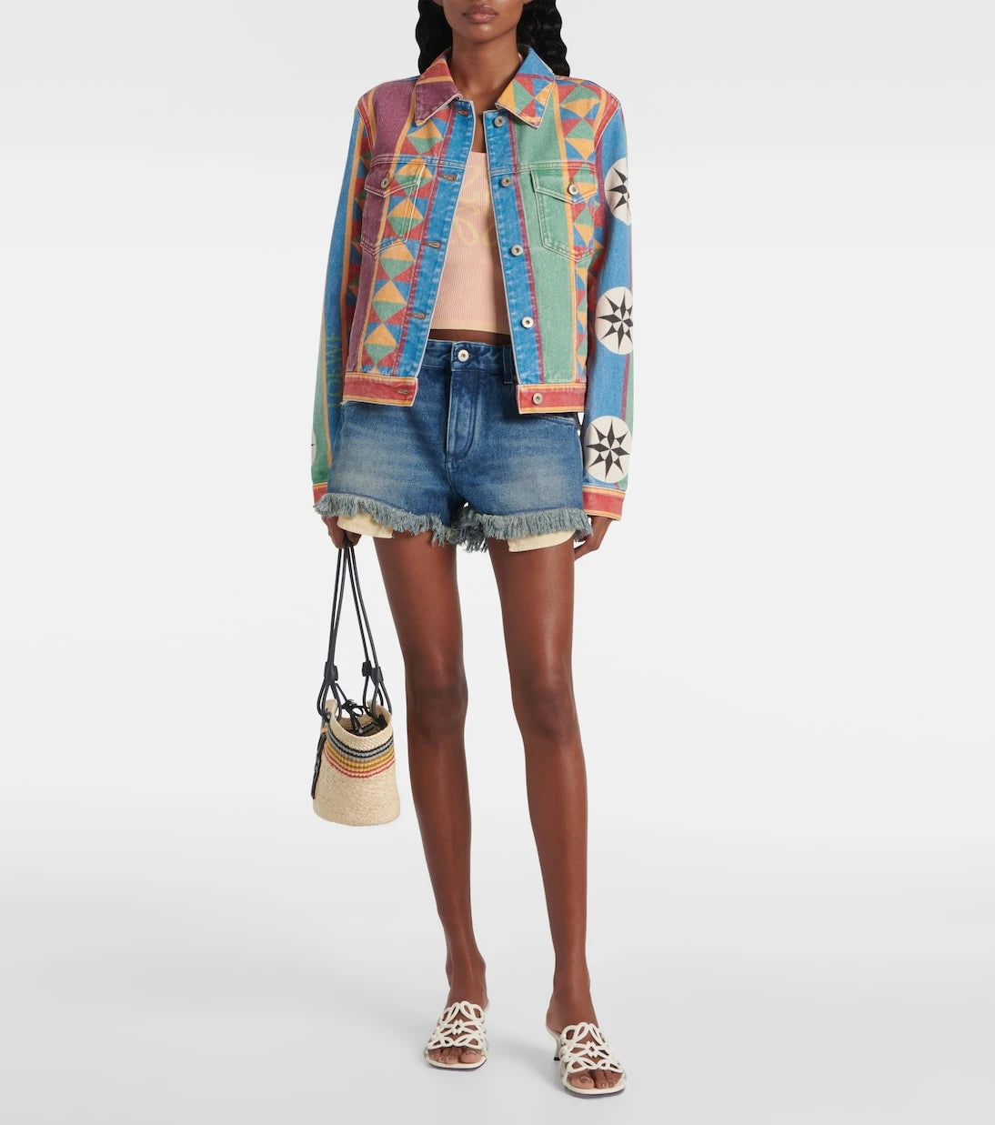 Loewe - Anagram leather mules