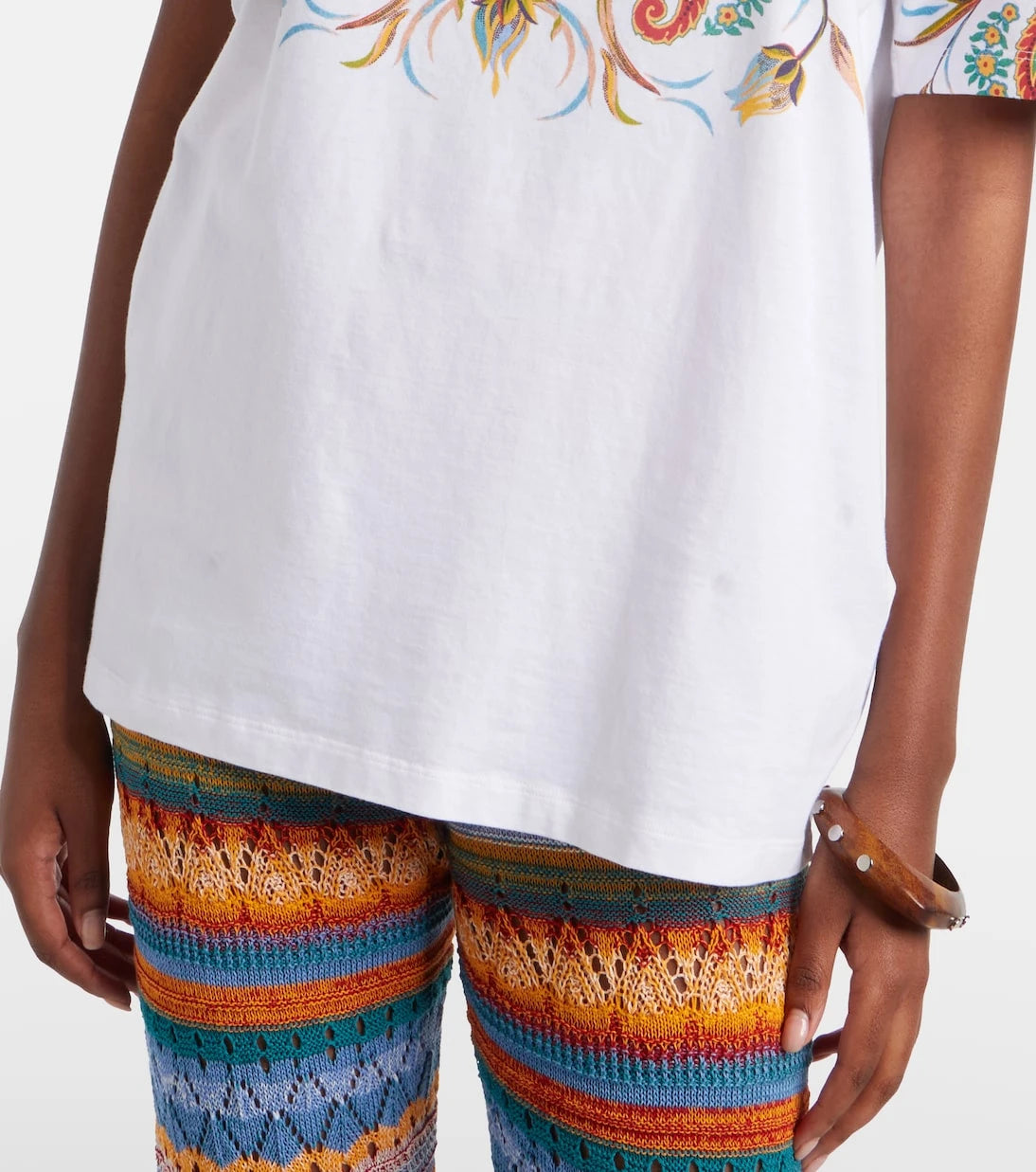 Etro - Printed cotton jersey T-shirt