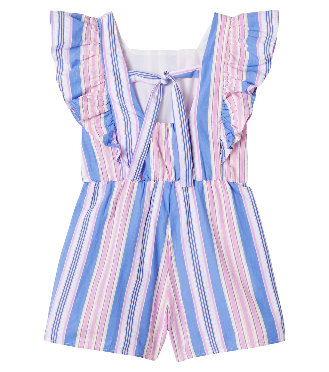 The New Society - Chara striped cotton playsuit