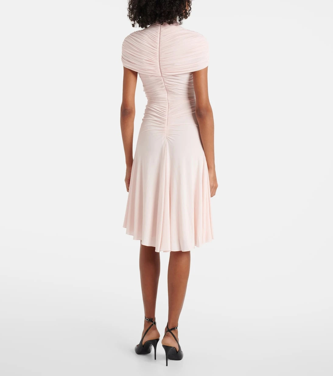 Alaïa - Ruched jersey midi dress