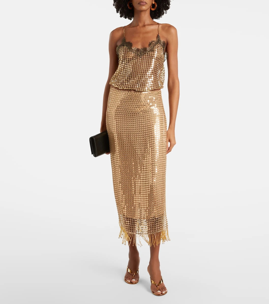 Roberto Cavalli - Embellished wrap skirt