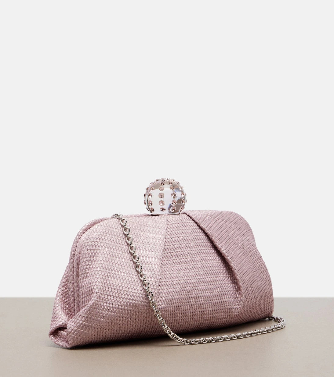 Aquazzura - Tequila embellished canvas clutch