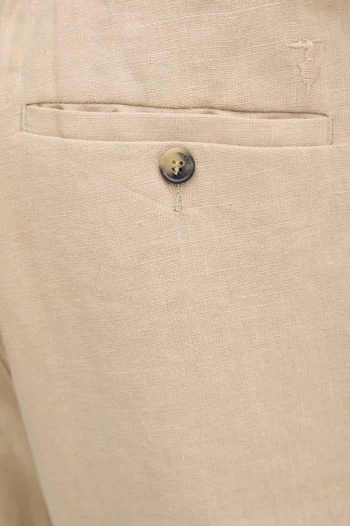 Trussardi erkek keten chino kısa şort