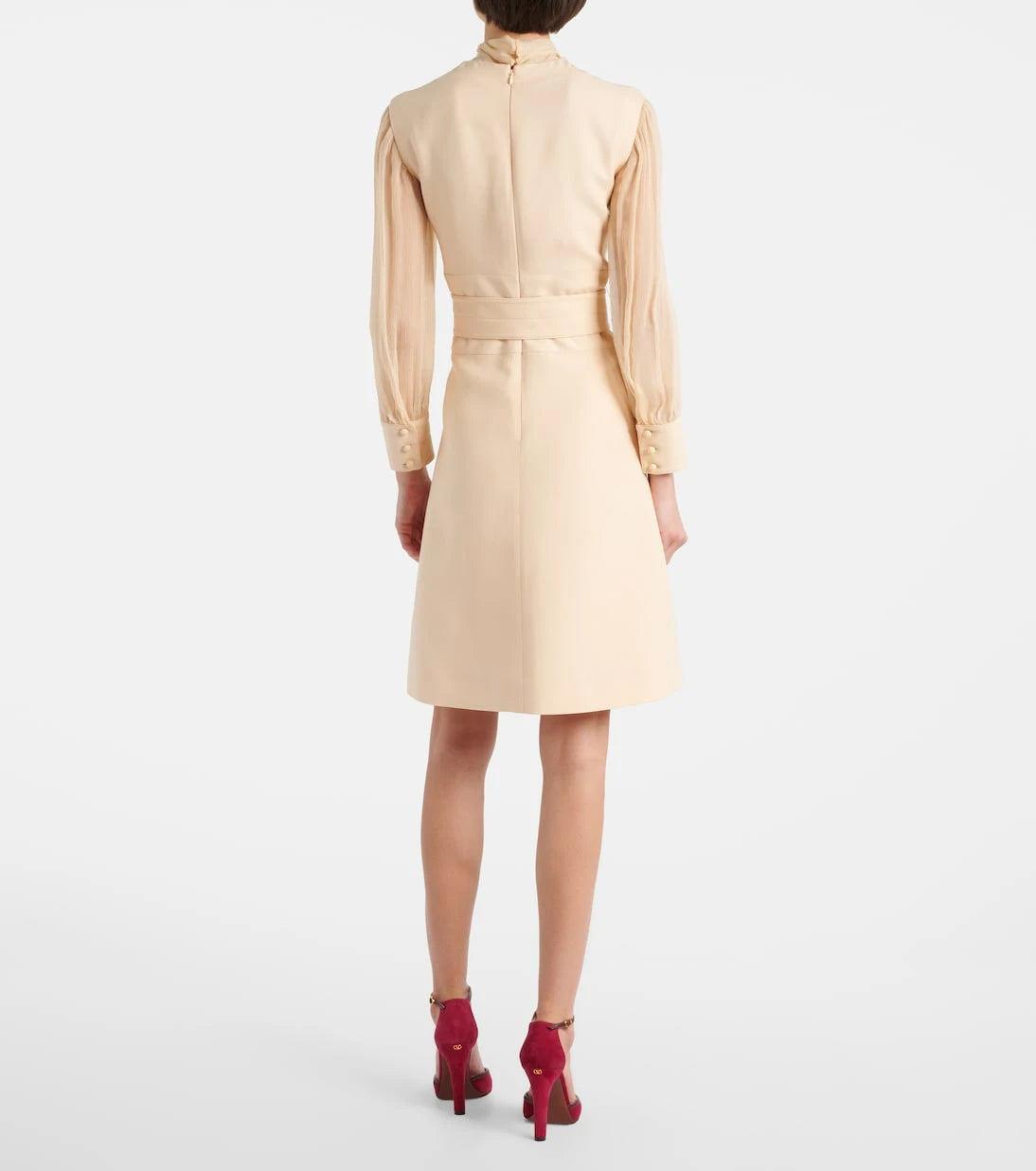 Valentino - Wool and silk Crepe Couture minidress