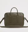 Leather Intrecciato Getaway Briefcase
