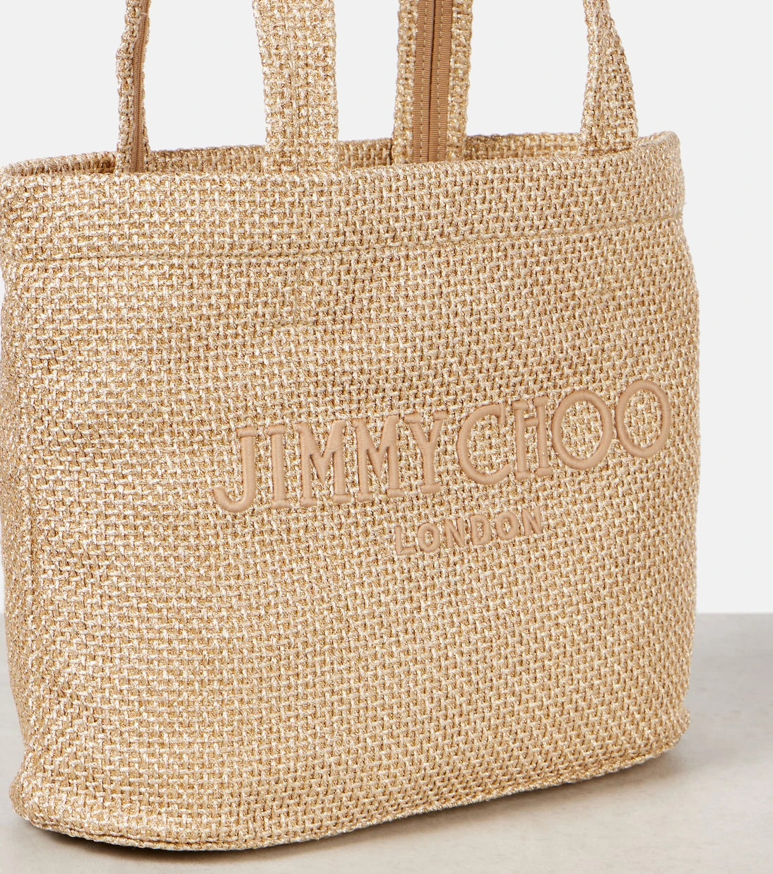 Jimmy Choo - Beach Medium embroidered tote bag