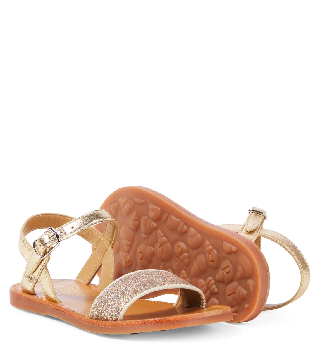 Pom d'Api - Plagette glitter leather sandals