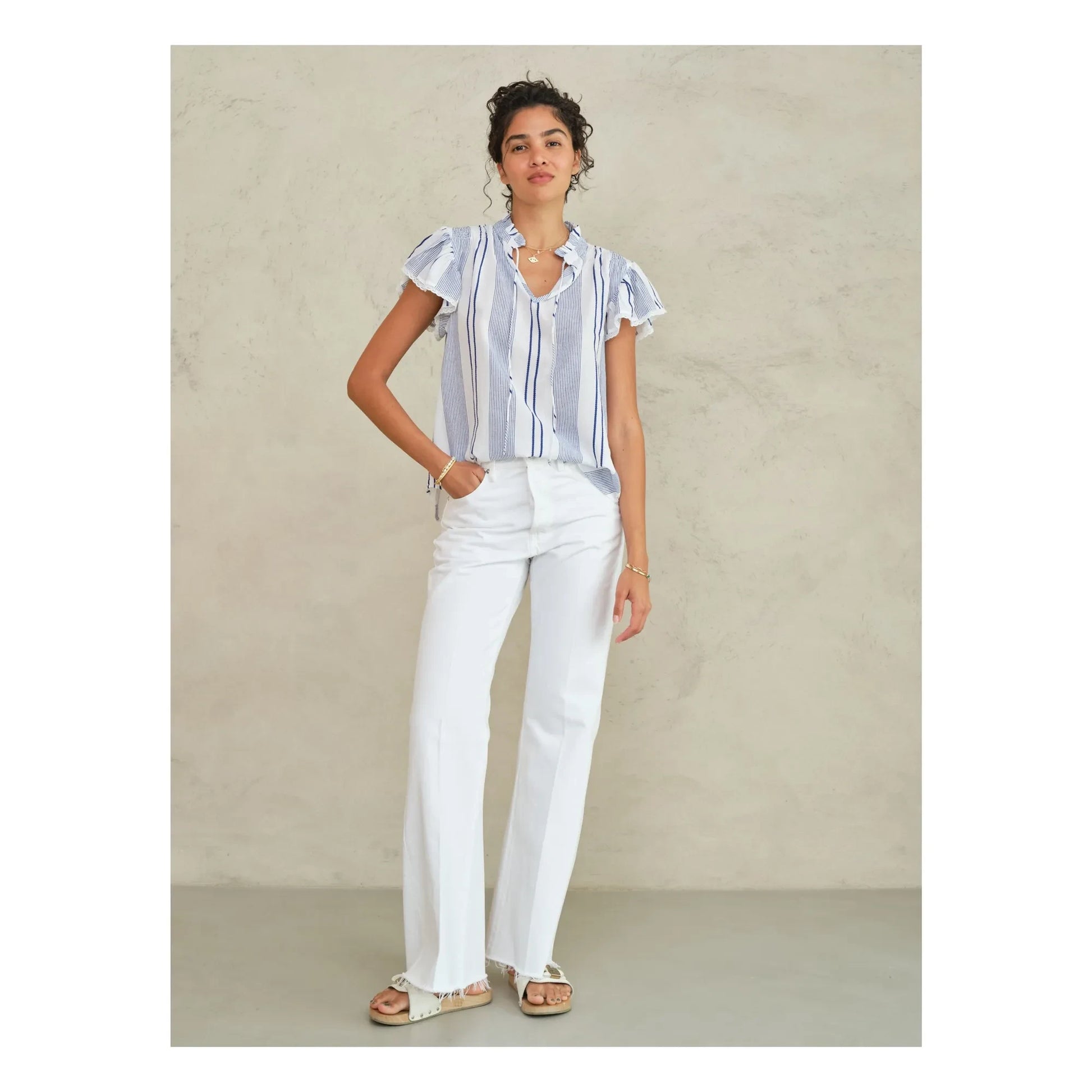 M.A.B.E. - Eleni blouse | Blue