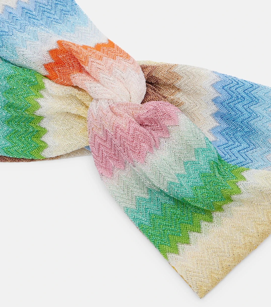 Missoni - طوق رأس لاميه بنقشة متعرجة