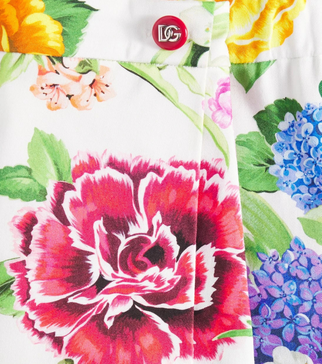 Dolce&Gabbana Kids - Floral cotton-blend shorts