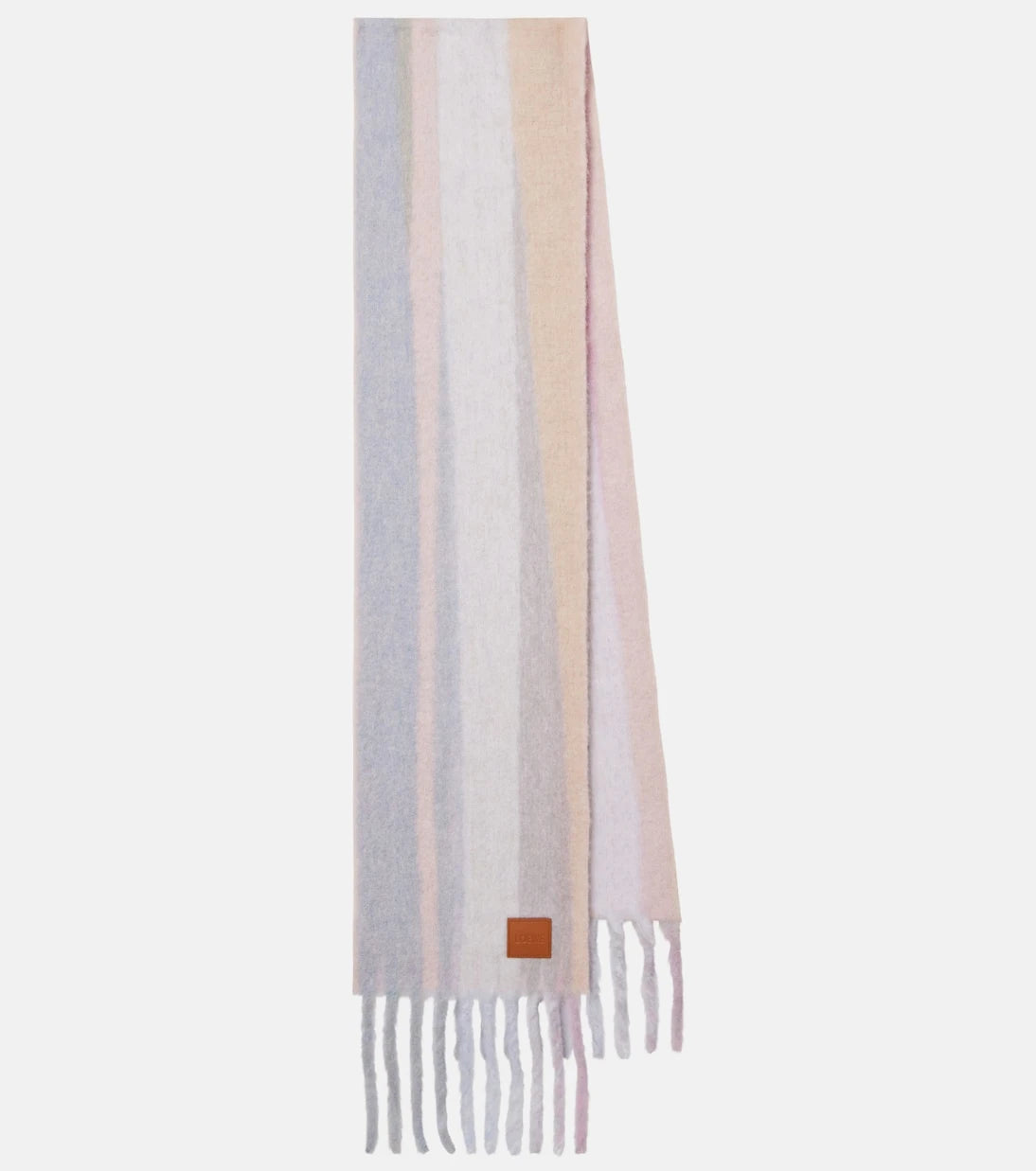 Loewe - Striped alpaca and wool-blend scarf