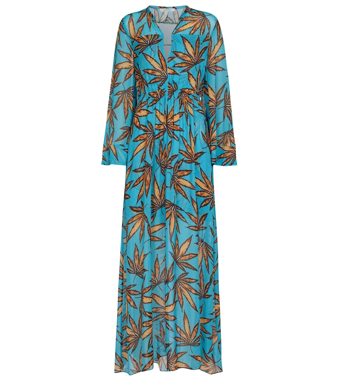 Dorothee Schumacher - Translucent leaves printed maxi dress