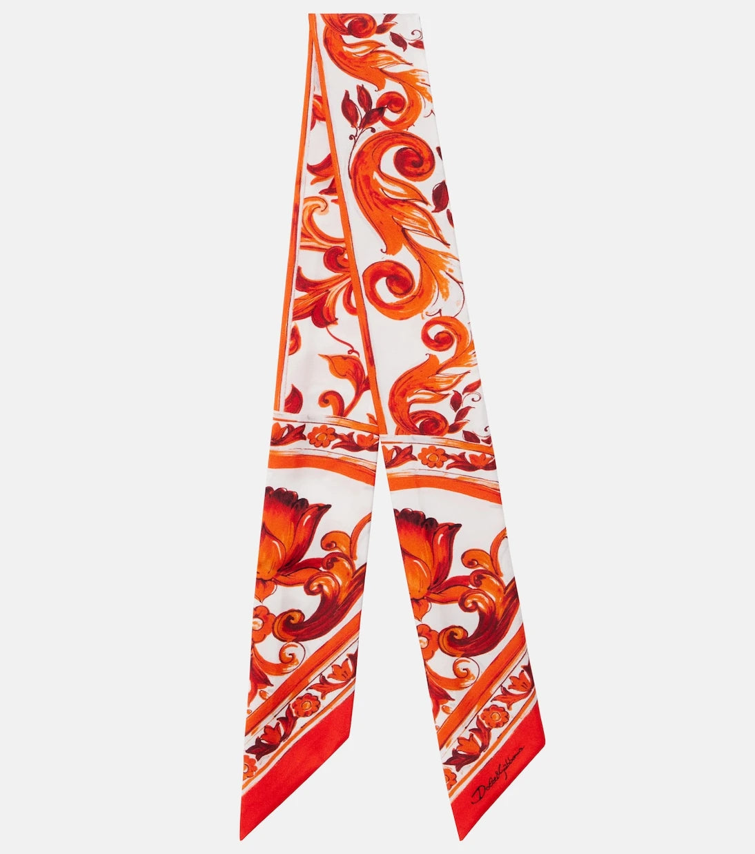 Dolce&Gabbana - Majolica silk twill scarf
