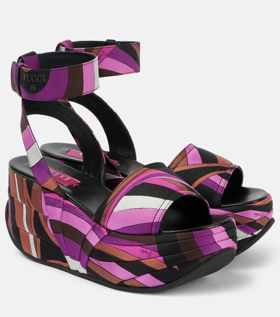 Pucci - Pucciami Iride satin platform sandals