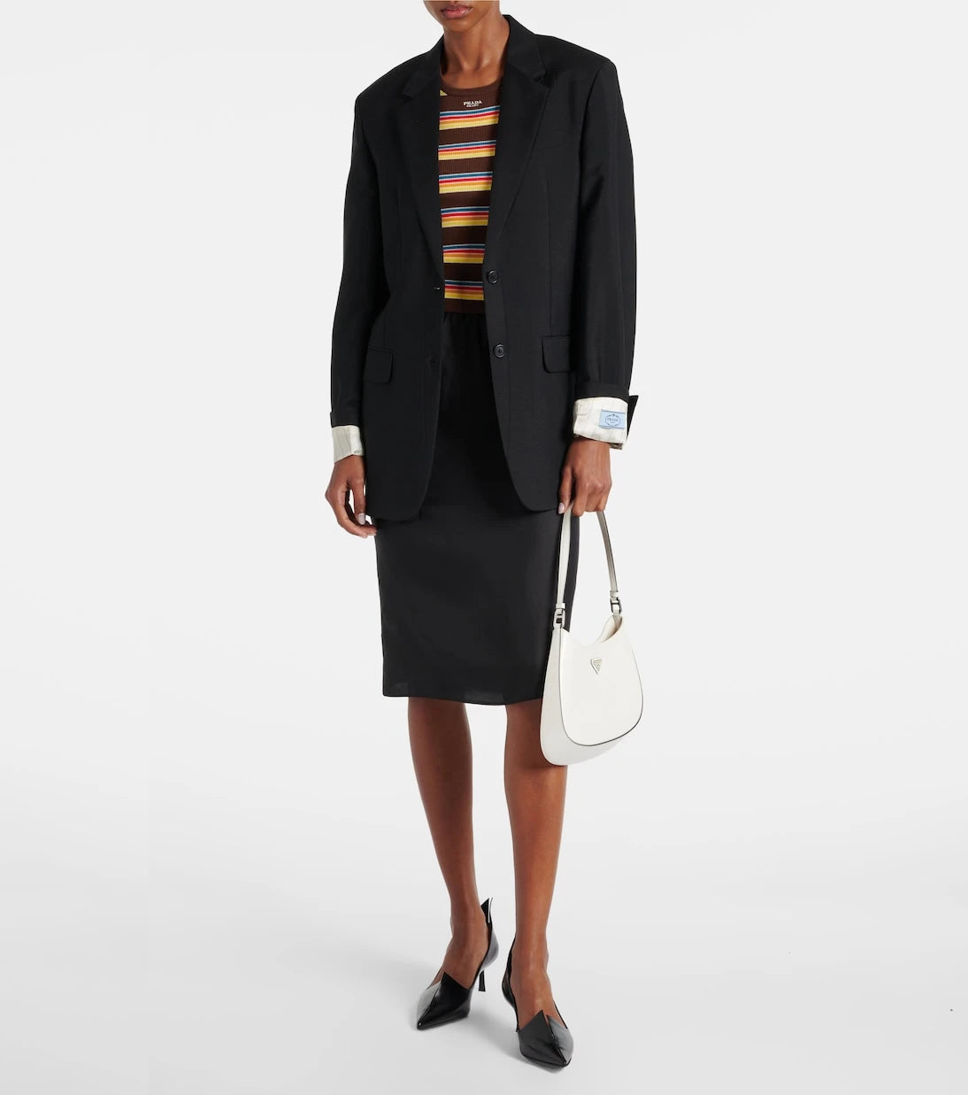Prada - Cleo Küçük deri omuz çantası