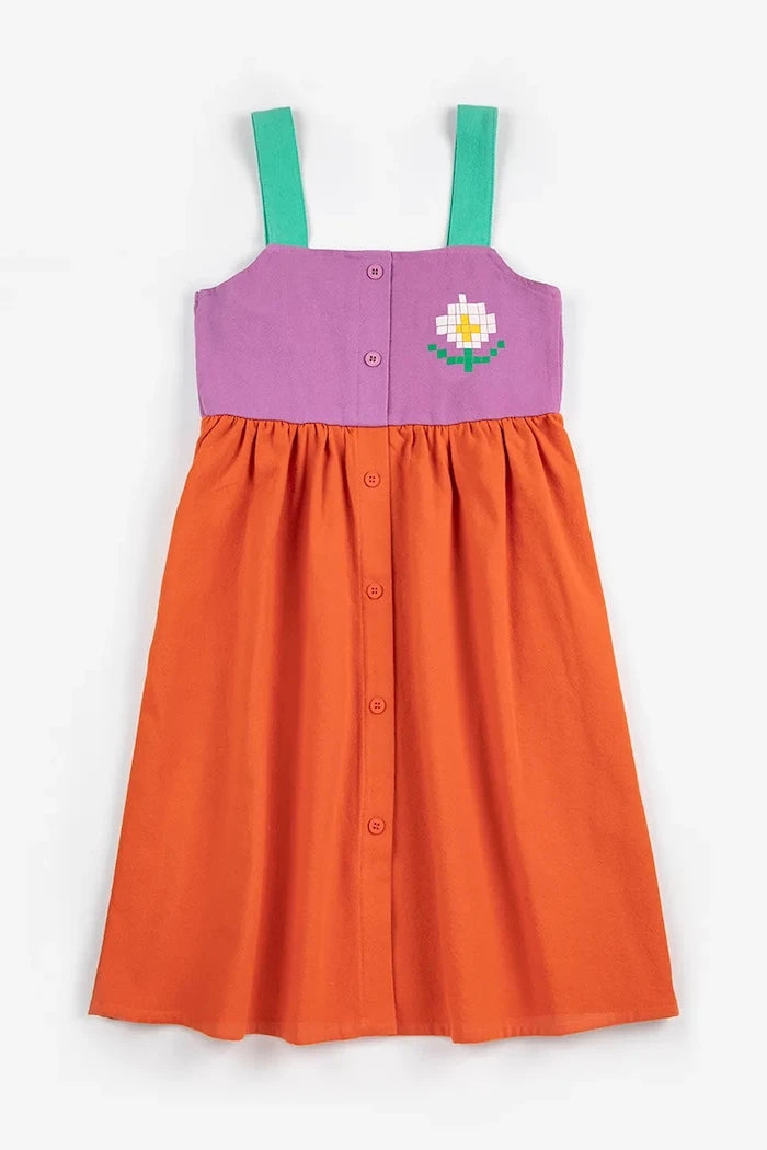 Детска памучна рокля Bobo Choses Pixel Daisy