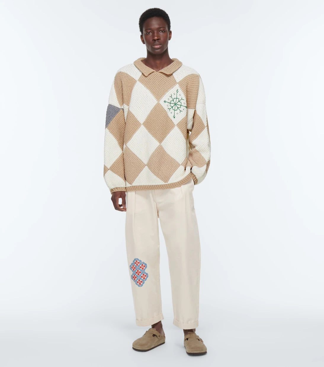 Adish - Jacquard cotton sweater