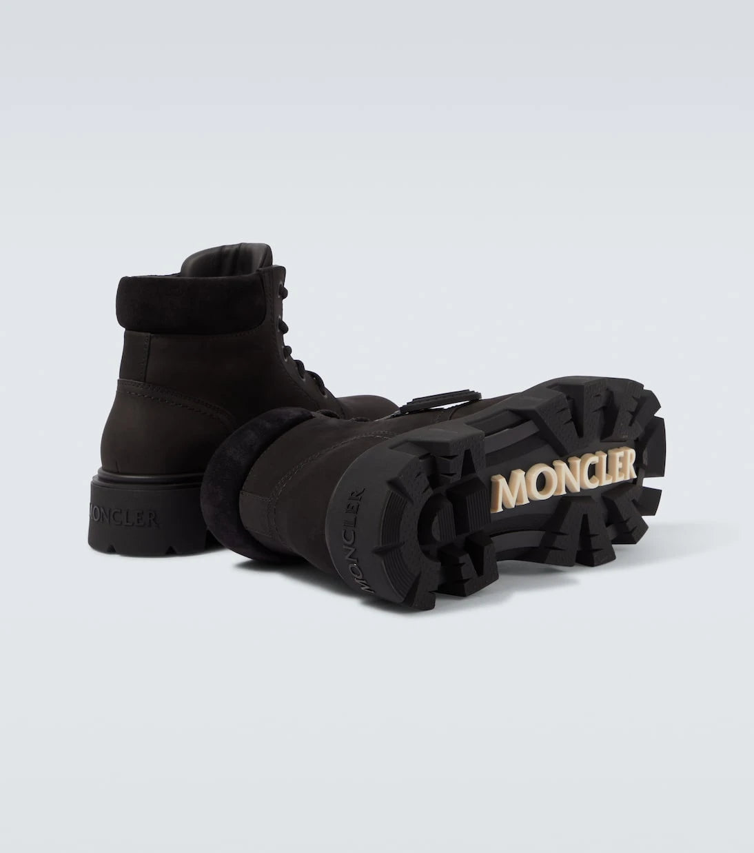 Moncler - Peak City leather ankle boots