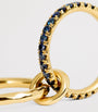 Spinelli Kilcollin Yellow Gold and Sapphire Vetra Vulcan Ring
