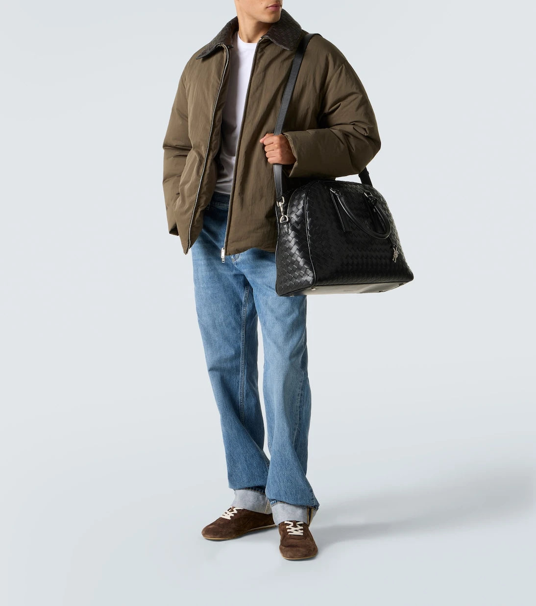Bottega Veneta - Getaway Intrecciato leather duffel bag