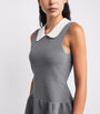 Claudie Pierlot Grey Cotton-Blend Skater Dress