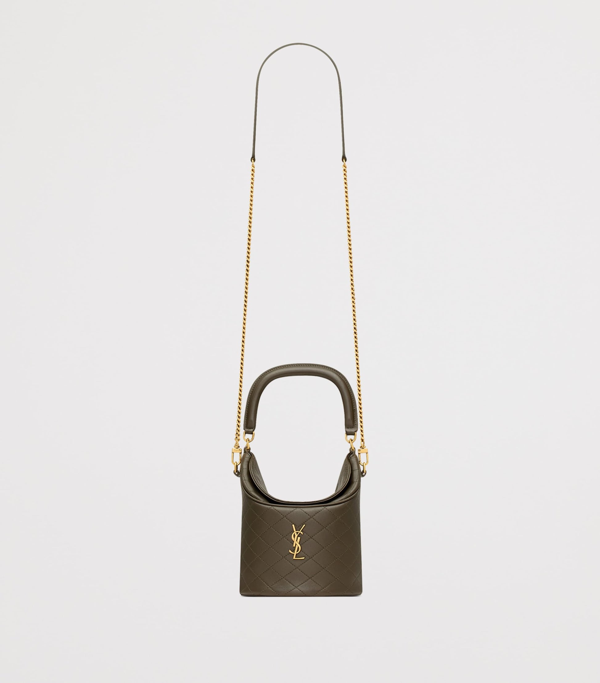 Saint Laurent Green Gaby Bucket Bag