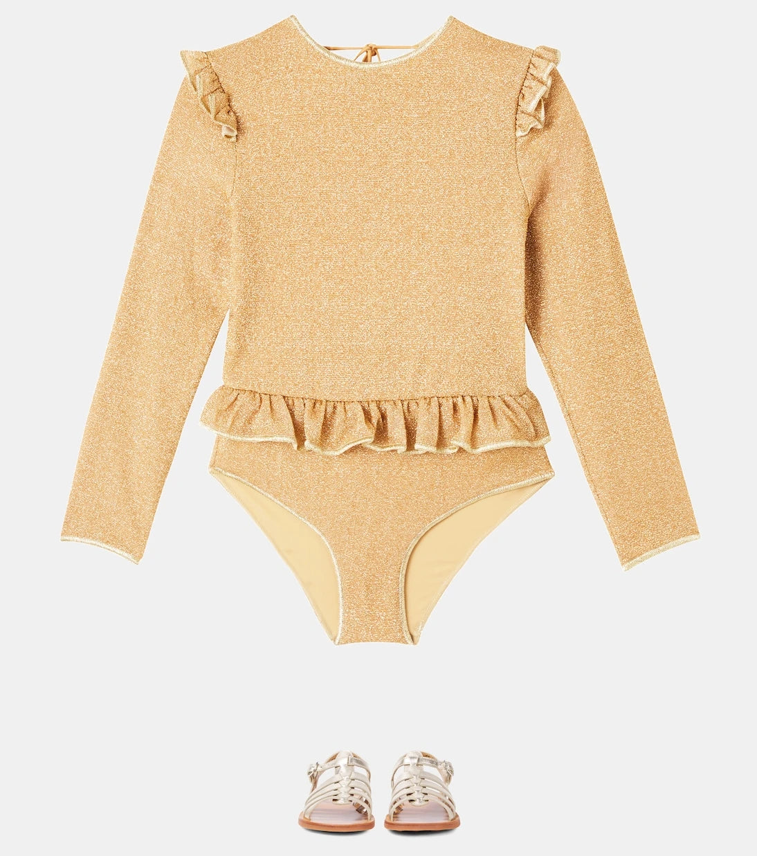 Oséree Kids - Lumière ruffled rashguard swimsuit