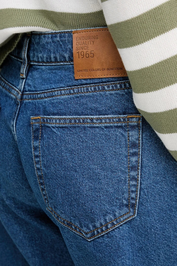 United Colors of Benetton kadın mom fit kot pantolon