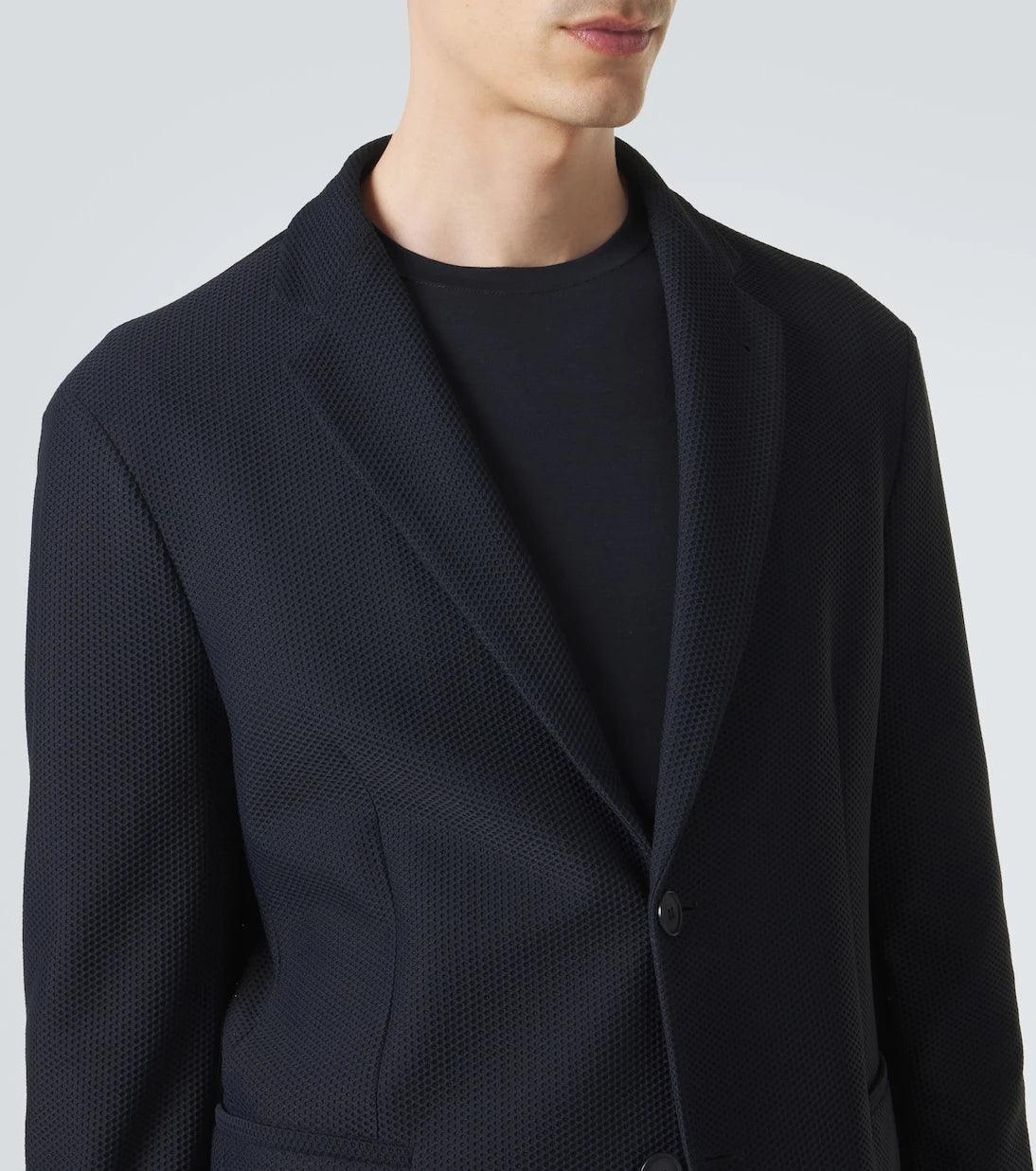 Giorgio Armani - Waffle-knit blazer