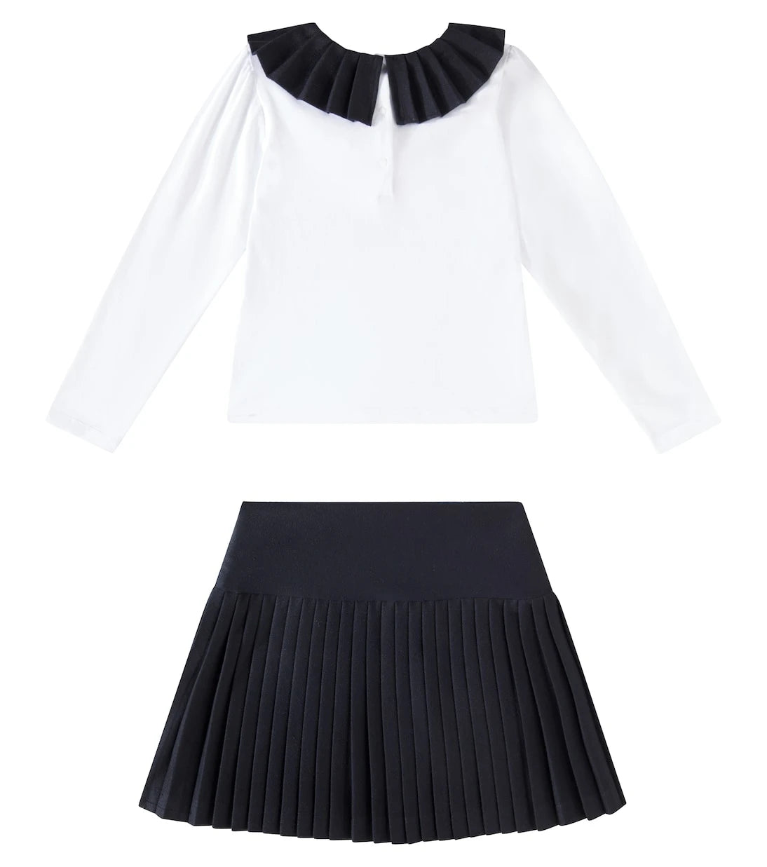 Patachou - Bow-detail top and skirt set