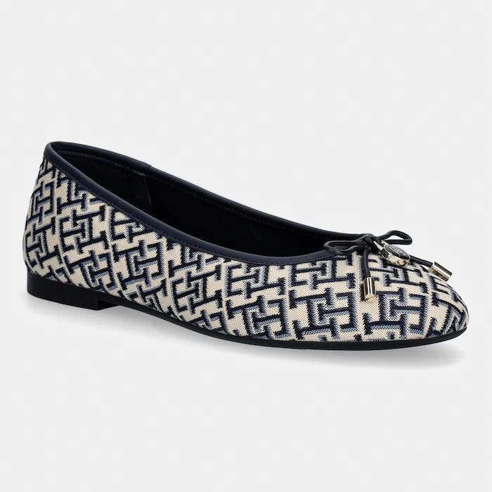 Tommy Hilfiger TH CHARM JACQUARD BALLERINA Balerinler