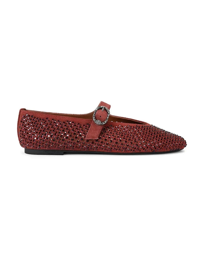 Kurt Geiger London Deri Mayfair Ballet Flat Wine Babet