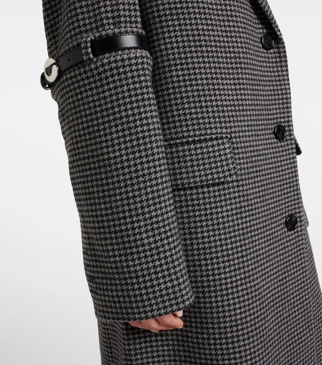 Coperni - Houndstooth wool and cashmere coat