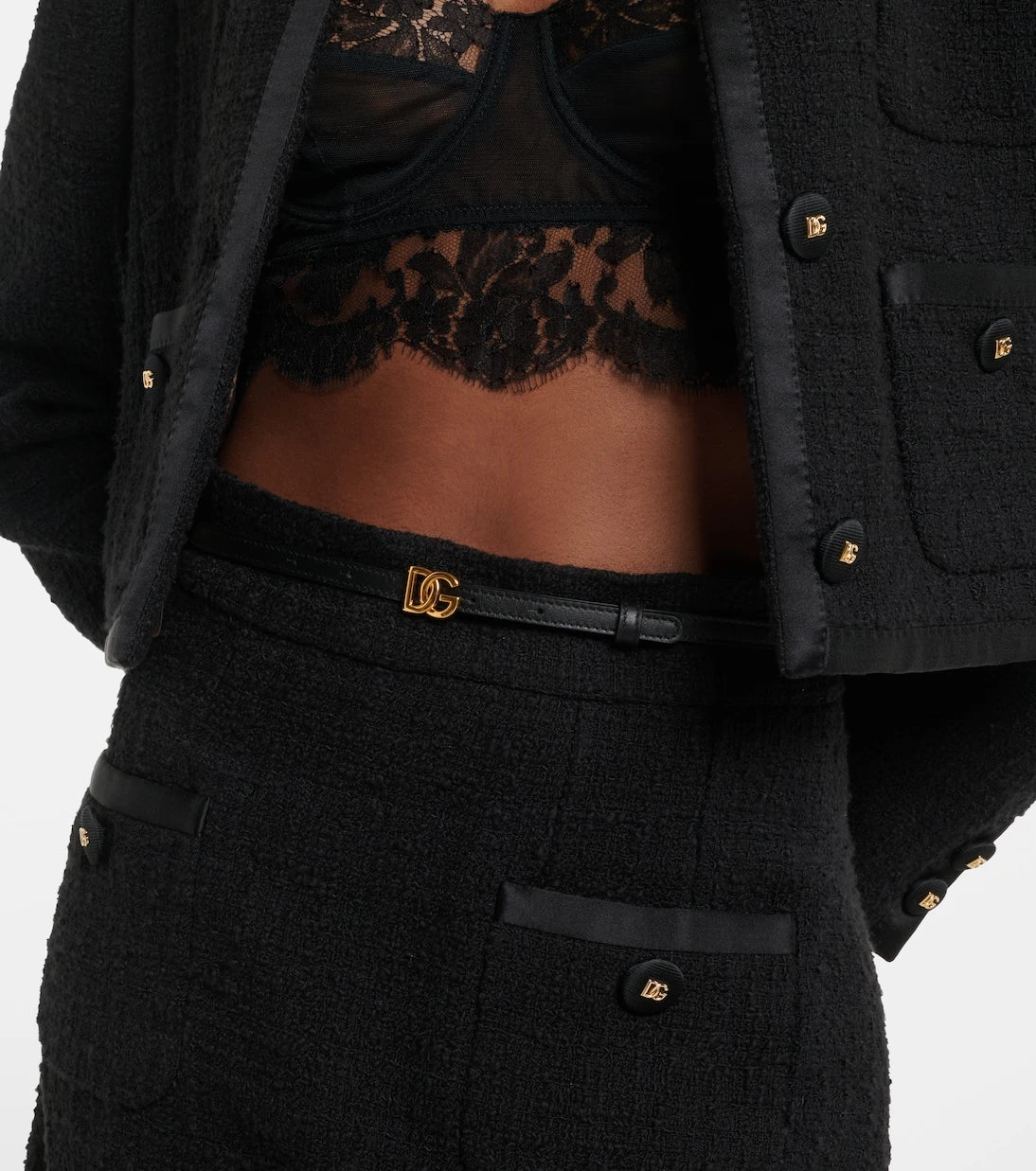 Dolce&Gabbana - DG leather belt